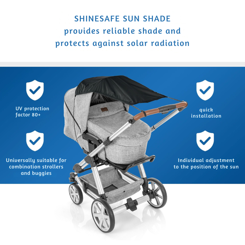 84291 Shinesafe Сенник За Бебешка Количка, Черен Reer