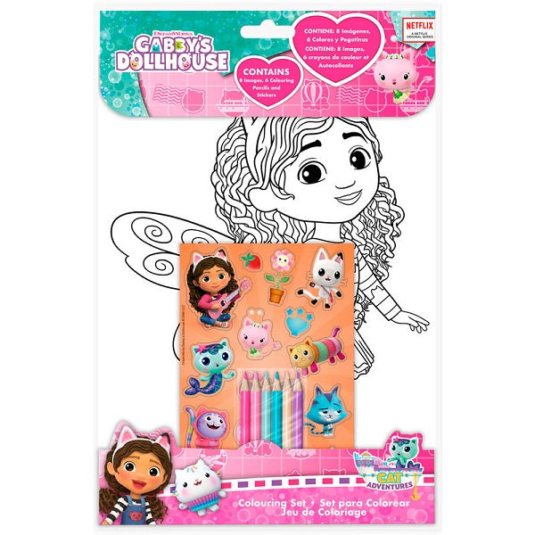 Gabby`s Dollhouse Комплект За Оцветяване+стикери Kids Licensing