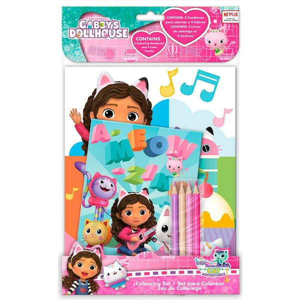 Gabby`s Комплект За Оцветяване+6 Молива, Стикери Kids Licensing