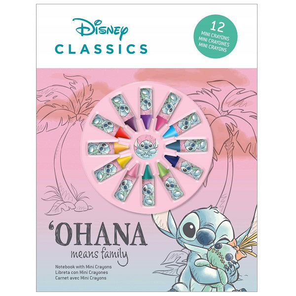 Stitch Комплект Тетрадка С 12бр. Мини Пастели Kids Licensing