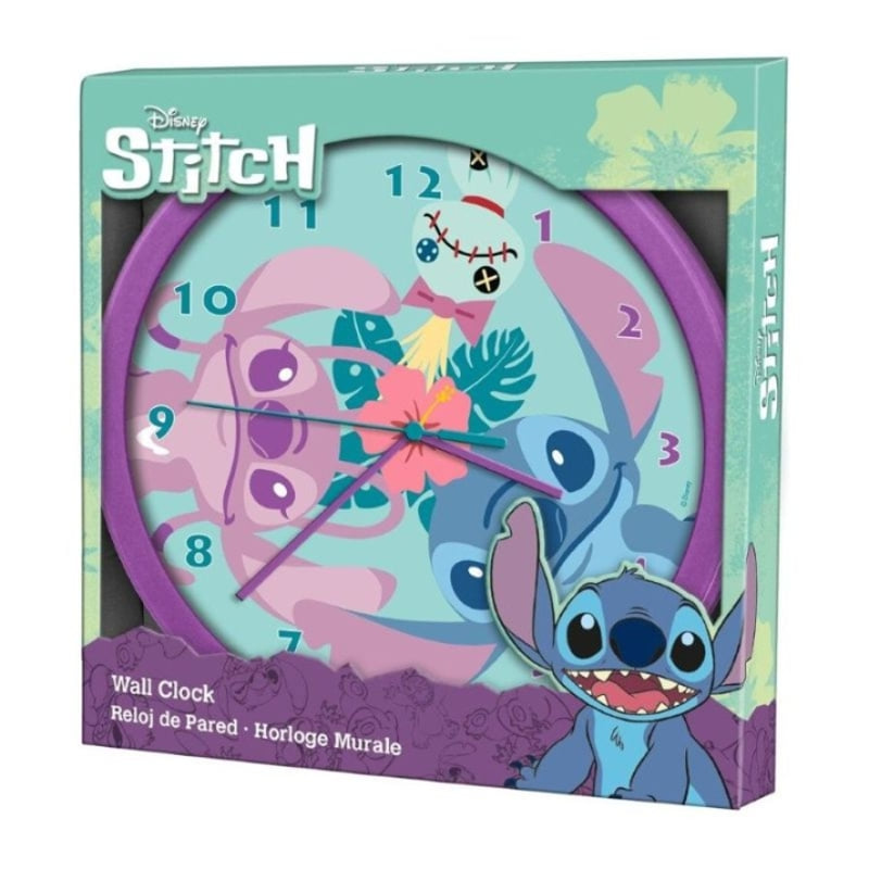 Stitch Стенен Часовник Undercover Stitch & Angel Kids Licensing