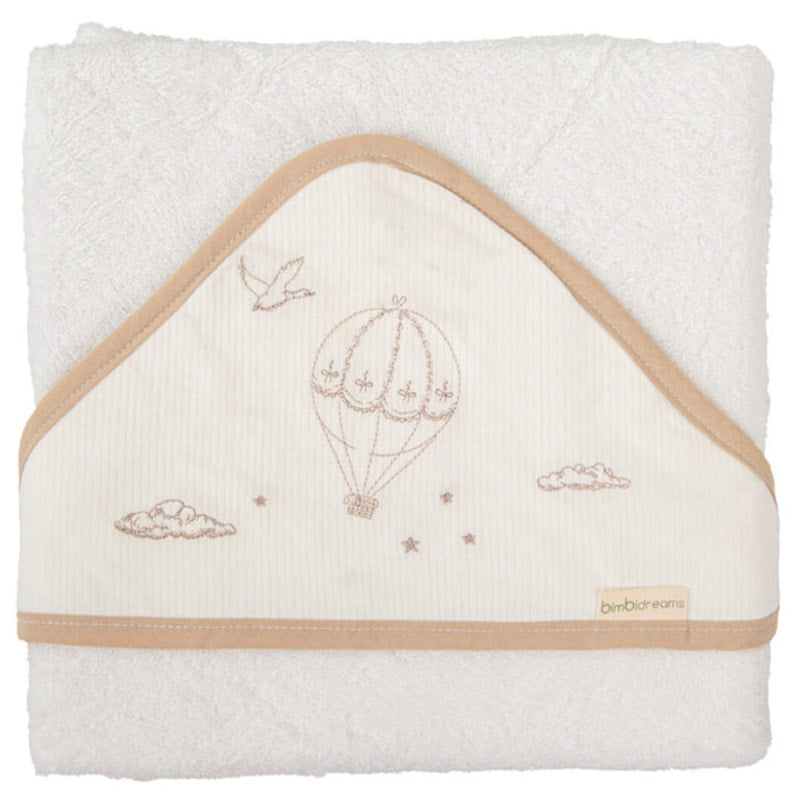 Хавлия С Качулка Noe 100x100 White Linen Bimbidreams