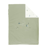 Одеяло За Люлка Trex 80x100 White Green Bimbidreams