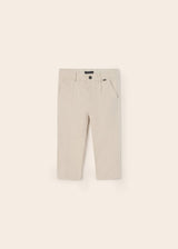 Pantaloni formali din in bej 18
