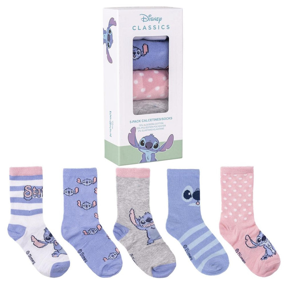 Zokni X5-ös csomag Stitch 31-34 Cerda