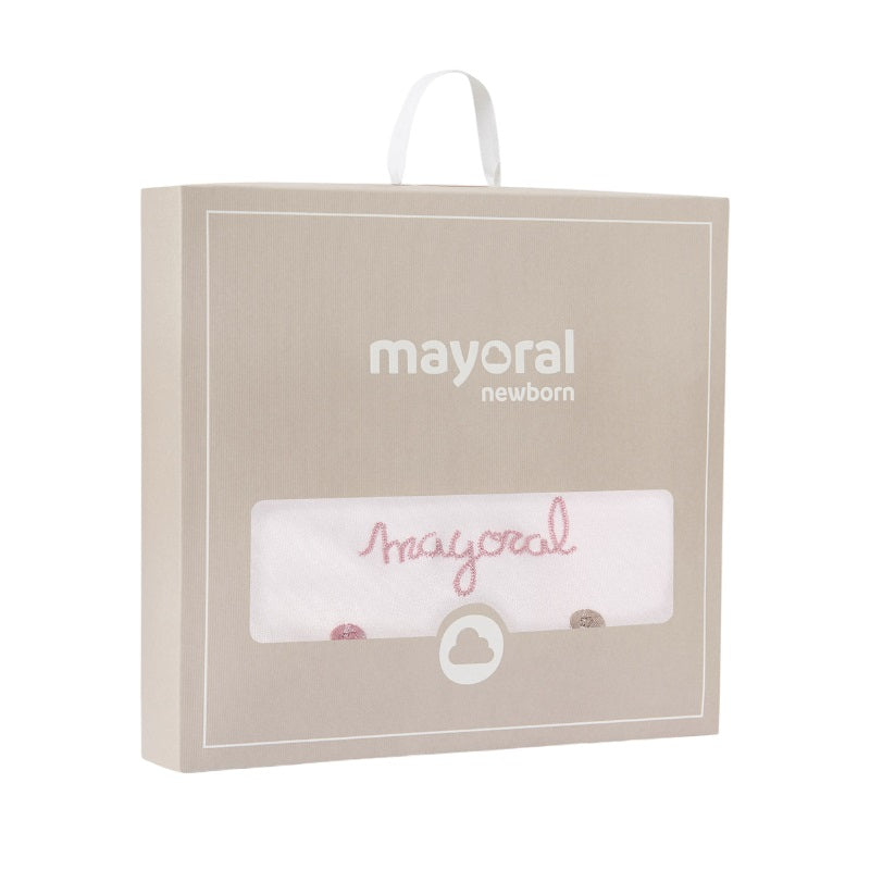 Mayoral babarózsaszín mintás takaró