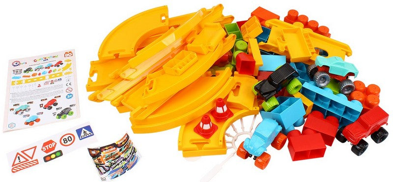 Писта Конструктор 98 Части С 4 Колички 53Х31Х8 См