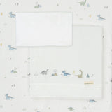 Чаршафи 3бр За Люлка Trex 50x80 White Green Bimbidreams