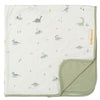 Бебешко Одеяло Trex 75x75 White Green Bimbidreams