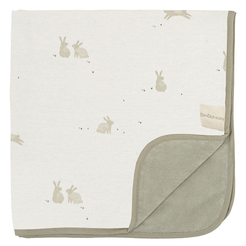 Бебешко Одеяло Bunny 75x75 Green Moss Bimbidreams