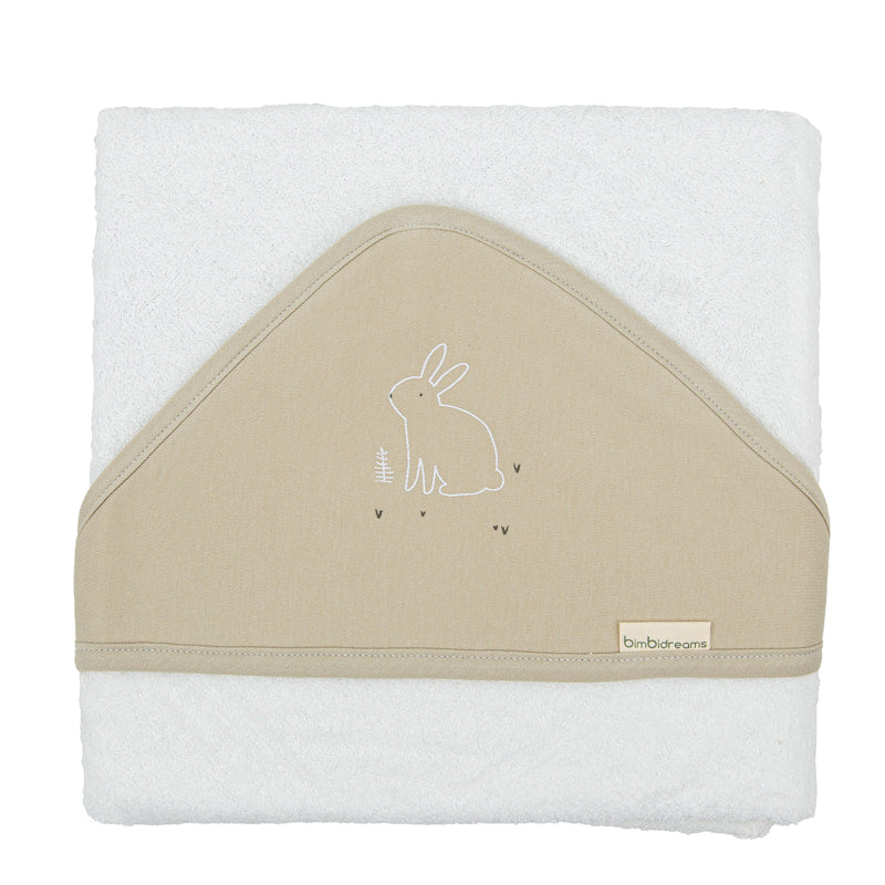 Хавлия С Качулка 100x100 Bunny Green Moss Bimbidreams