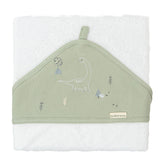 Хавлия С Качулка Trex 100x100 White Green Bimbidreams