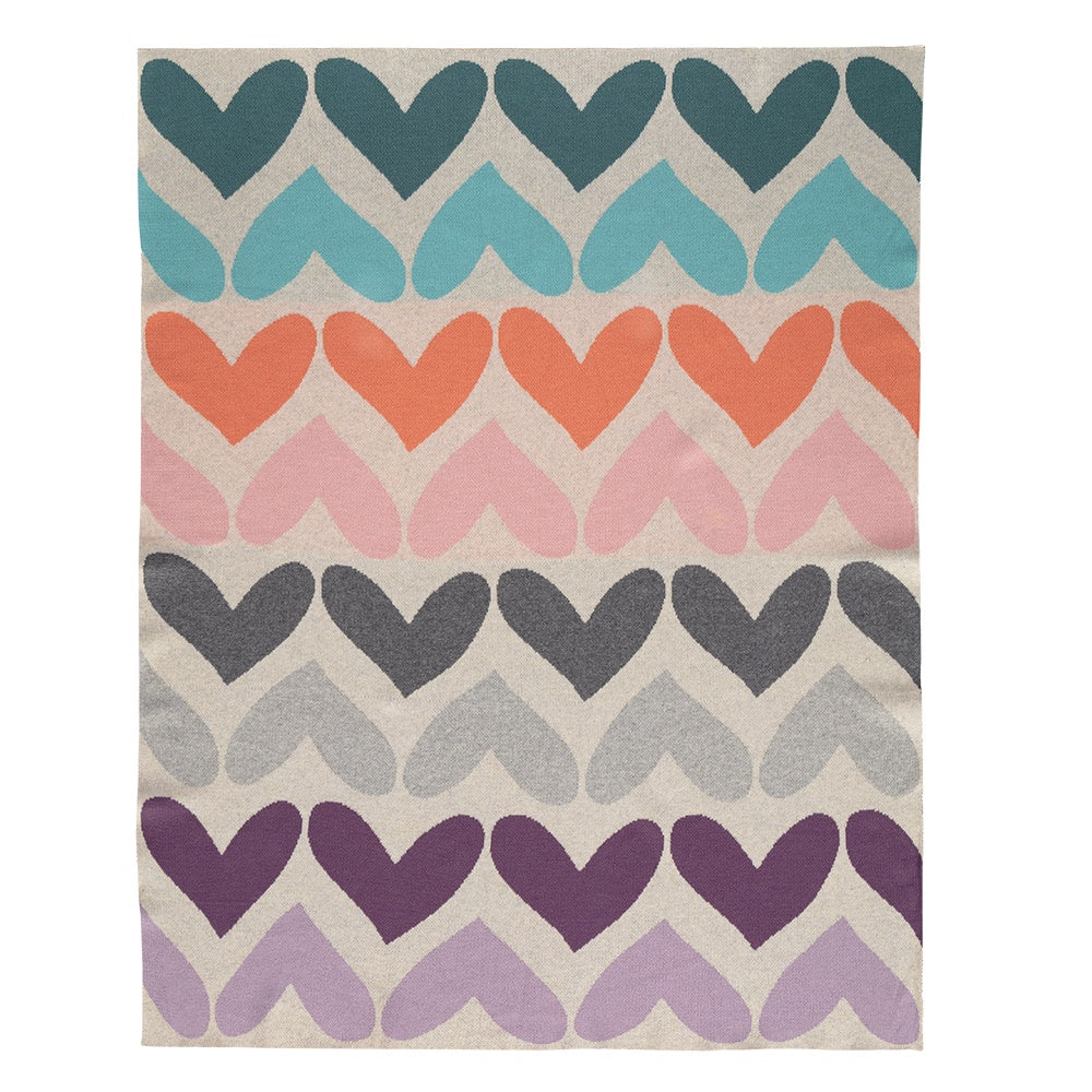 Памучно Плетено Одеяло Pure Hearts Petite&Mars