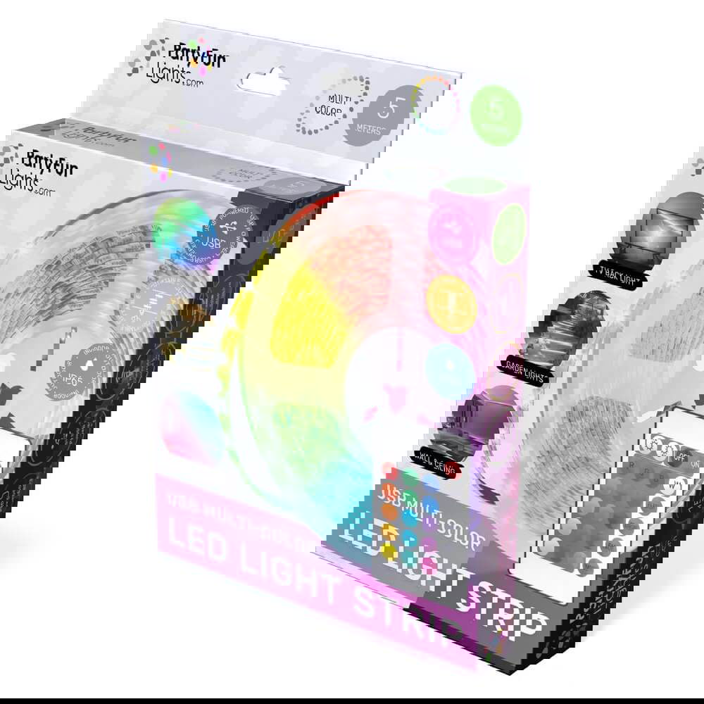 86809 Многоцветна Led Лента Rgb 5М. --- BebeMama