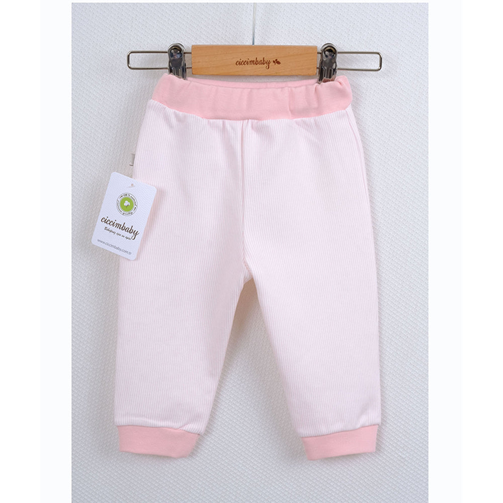 Pantaloni nou-născuți roz 12 luni