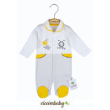 Гащеризон С Пеперуди Жълт 9м. Ciccim Baby