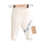 U4935 Ританки Екрю Със Сини Цветя 1 М Ciccim Baby