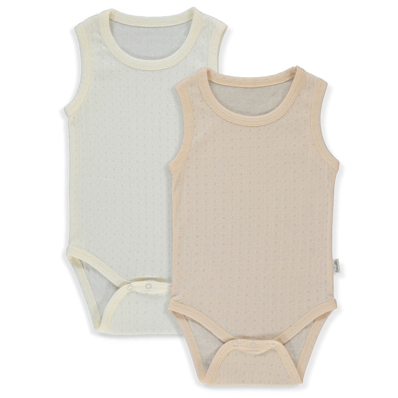 T4129 Боди Пот 2 Бр. Basic 26 18 24m 92cm Ecru Bebetto
