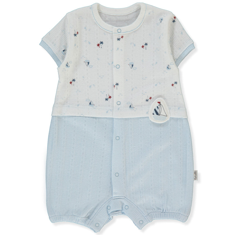 K5196 Гащеризон Palm In The Sea 12 18m 86cm Blue Bebetto