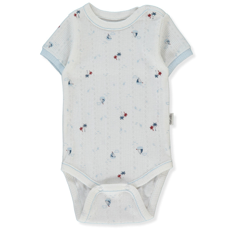 T4147 Боди К.р. Palm In The Sea 9 12m 80cm Blue Bebetto