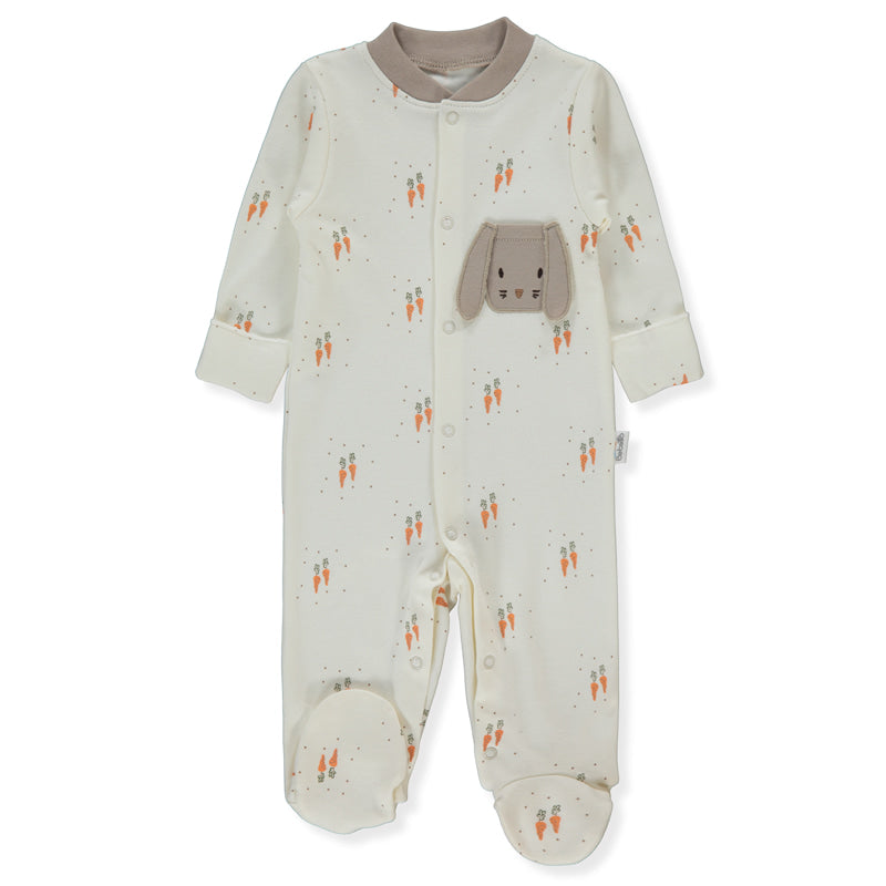 T4180 Гащеризон Baby Carrot 0 1m 56cm Ecru Bebetto