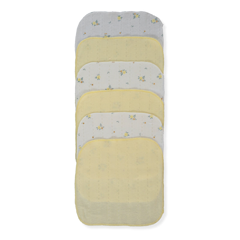 C1217 Кърпи 6 Бр. Bloom 20x20cm Yellow Bebetto