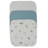 C1215 Кърпи 3 Бр. To Space 20x20cm Green Petrol Bebetto