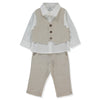 K5382 Костюм 3ч. Gentleman 9 12m 80cm Beige Bebetto