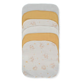 C1190 Кърпи Муселин 6бр. Pillowy 20x20cm Mustard Bebetto