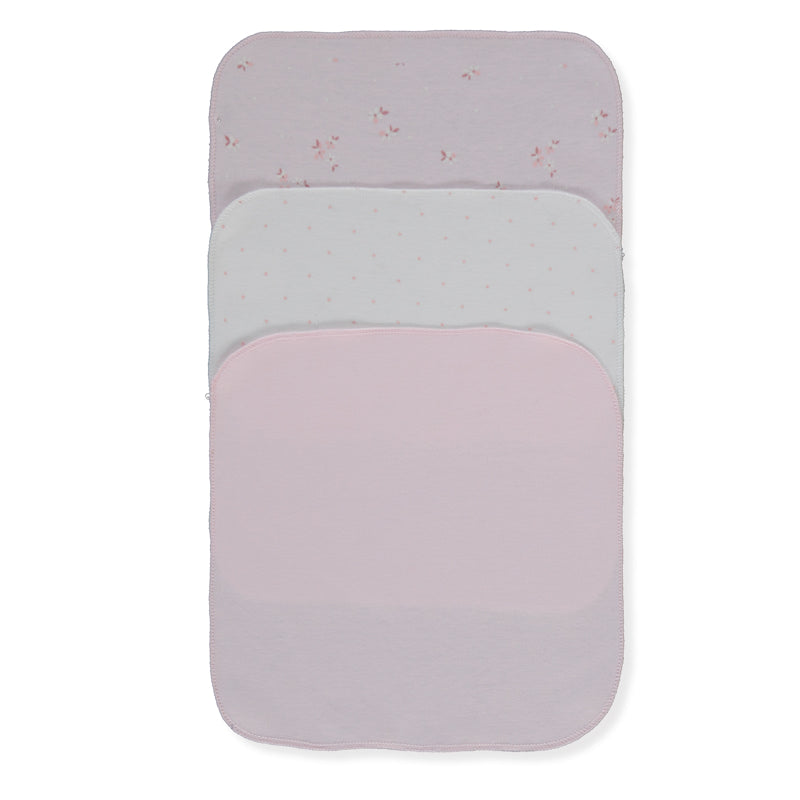 C1212 Кърпи 3 Бр. Flower Garden 20x20cm Pink Bebetto