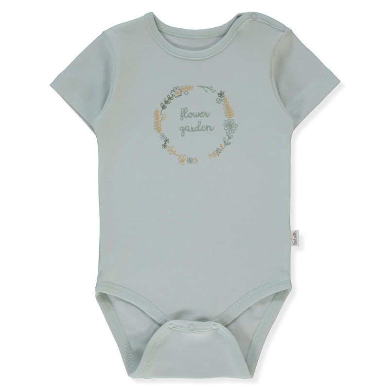 T4193 Боди К.р. Flower Garden 18 24m 92cm Mint Bebetto