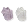 S759 Чорапи 2ч. 6 12m Ecru Lilac Bebetto