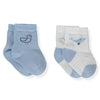 S762 Чорапи 2ч. 24 36m Ecru Blue Bebetto