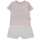F1477 Пижама 2 Ч. Happy Animal 6 9m 74cm Pink Bebetto