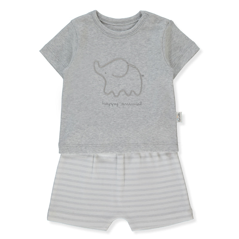 F1477 Пижама 2 Ч. Happy Animal 12 18m 86cm Grey Bebetto