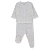 F1478 Пижама 2 Ч. Happy Animal 3 6m 68cm Pink Bebetto
