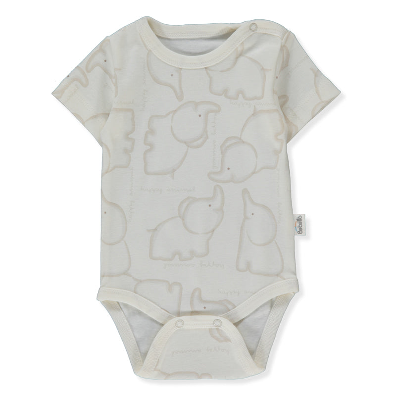 T4181 Боди К.р. Happy Animal 3 6m 68cm Beige Bebetto