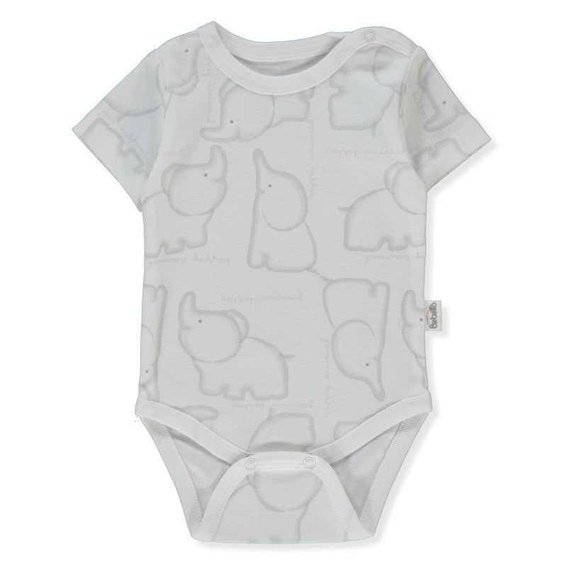 T4181 Боди К.р. Happy Animal 6 9m 74cm Grey Bebetto