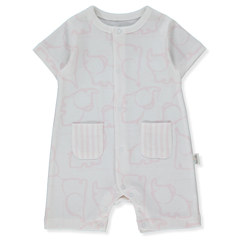 K5222 Гащеризон Happy Animal 9 12m 80cm Pink Bebetto