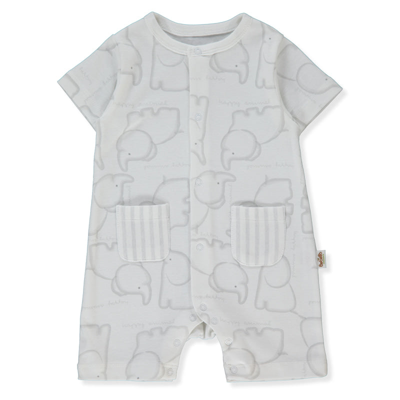 K5222 Гащеризон Happy Animal 9 12m 80cm Grey Bebetto