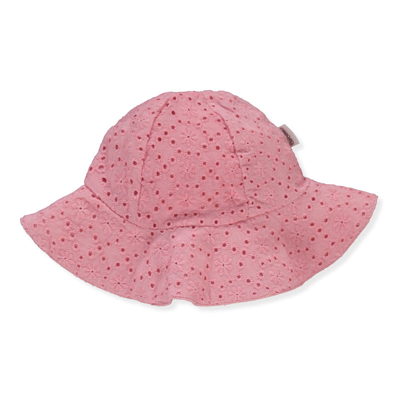 C1205 Шапка Lovely Flowers 24 36m Pink Bebetto