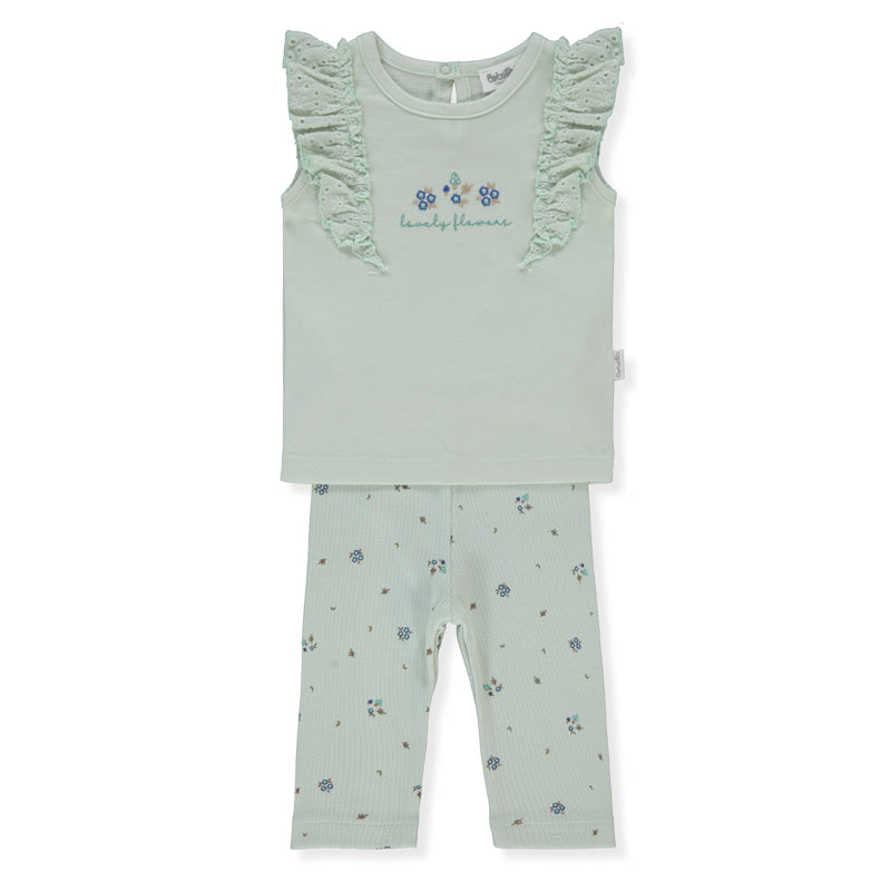 K5305 К Кт 2ч. Lovely Flowers 18 24m 92cm Mint Bebetto