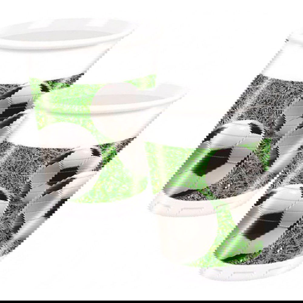 86870 Хартиени Чашки 8 Бр.200 Мл.Футбол --- BebeMama