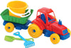 Tractor cu remorcă cu găleată și lopată cu greblă 21 x 51 x 20 pentru nisip