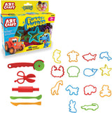 Set de forme distractive pentru lucrul cu plastilină 19 piese 21x5x20