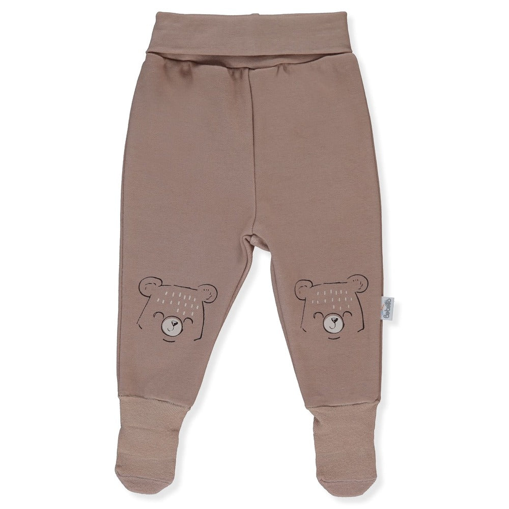 T3620 Gentleman Bear barna harisnyanadrág 6-9m 74 Bebetto