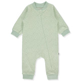 T3649 Kezeslábas Menta Virágos Betűk 9-12hó 80cm Bebetto