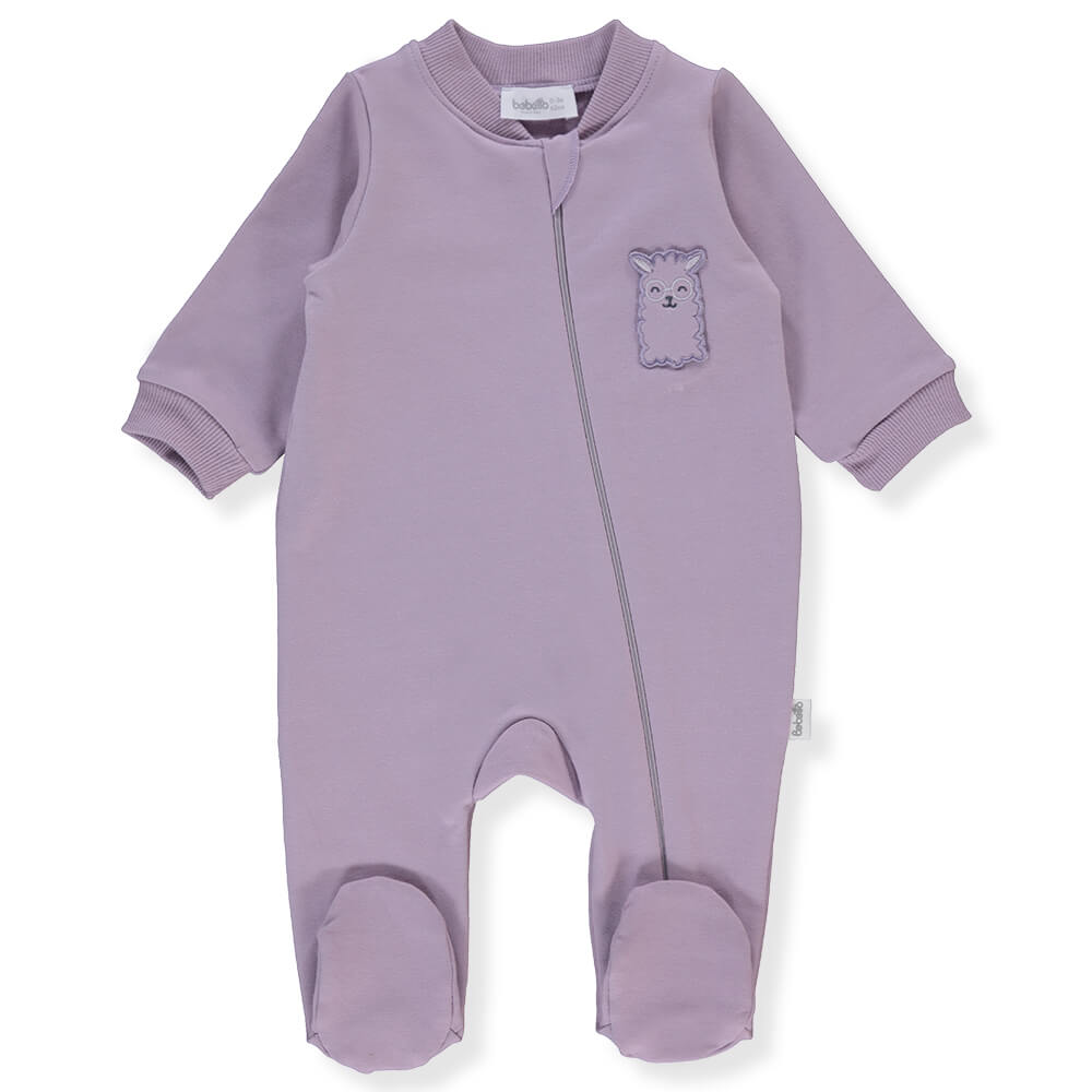 K4618 Overál lila aranyos láma, 1-3 m, 62 cm, Bebetto