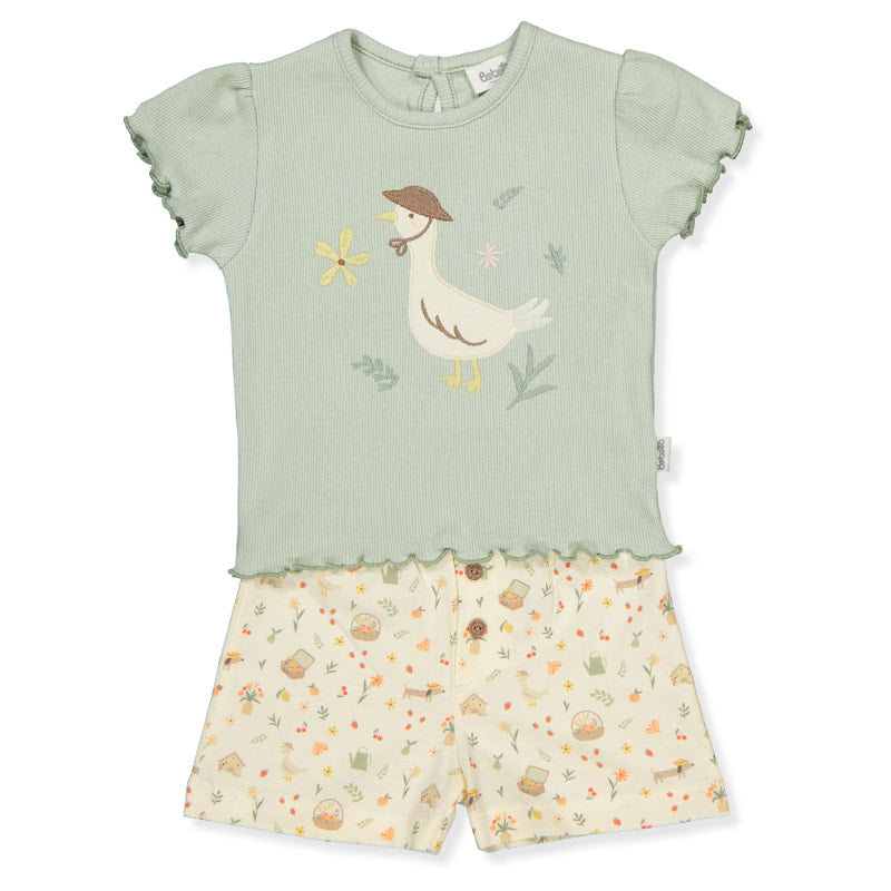 K4660 K Kt 2r Cute Duck menta 9-12hó 80cm Bebetto