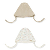 C1102 Шапки 2бр My Mushroom Бежов 0 6м 43см Bebetto